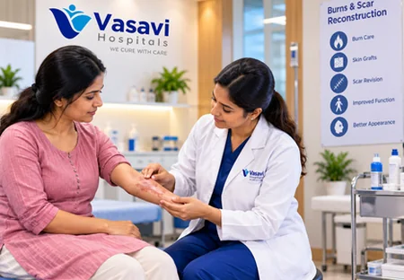 Skin Grafting & Flap Reconstruction at Vasavi Hospitals