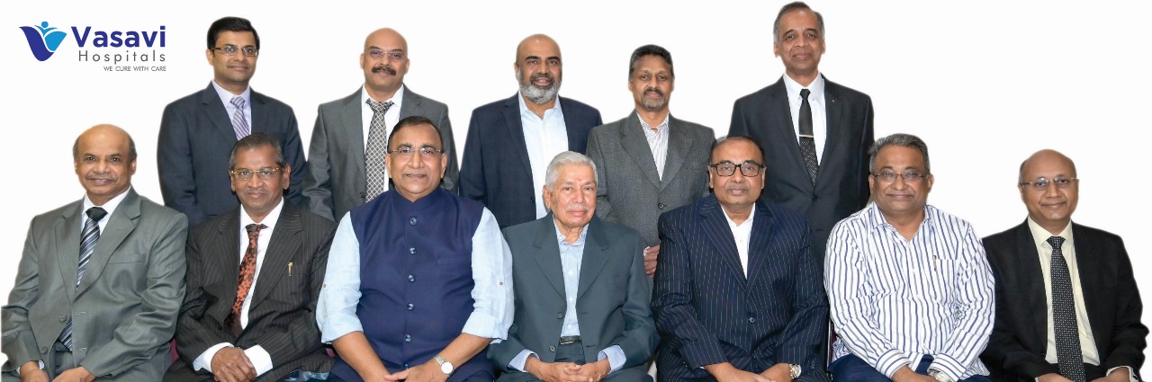 Core committee members of Vasavi Hospitals Bangalore leading hospital management team