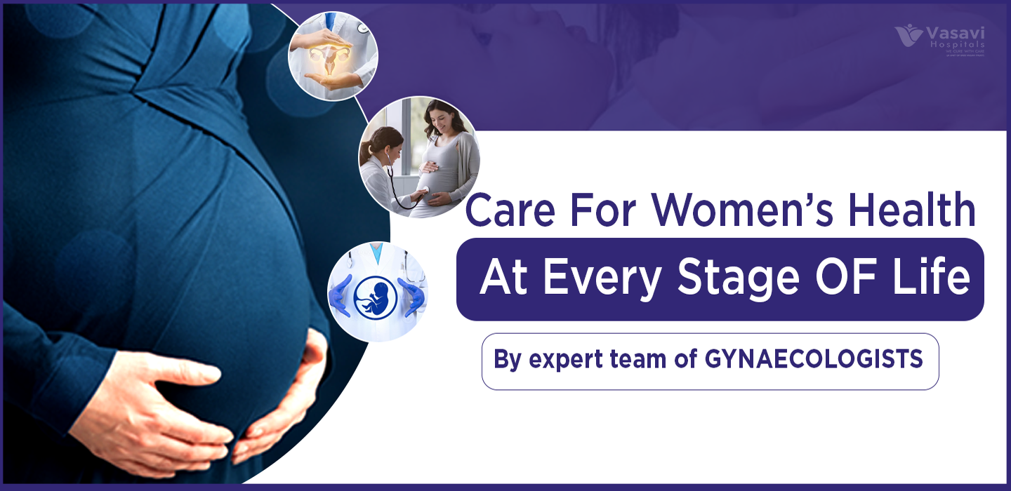 Pregnant woman with gynecology care concept – Vasavi Hospitals