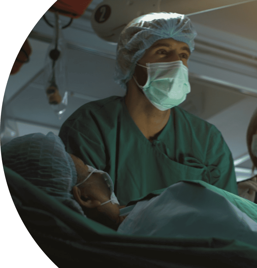 Orthopedic surgeon performing surgery at Vasavi Hospitals, Bangalore